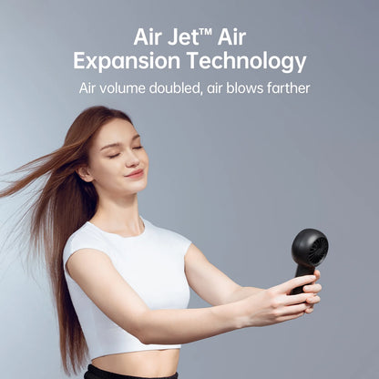 Turbo Fan-Sized Portable Fan & 18H Runtime 6000Mah USB Rechargeable Fan with 5 Wind Modes for All Occasions