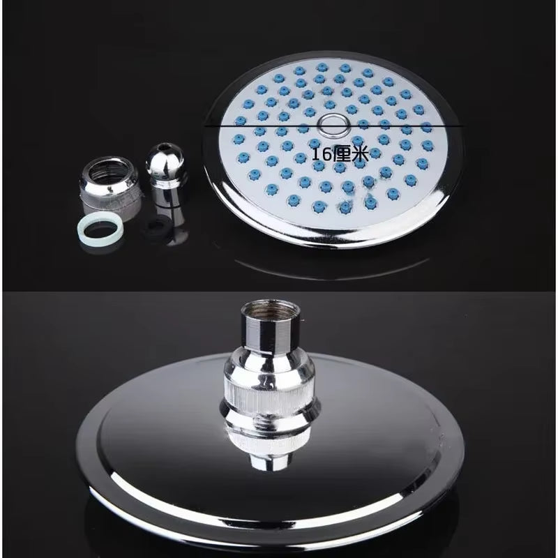 Bathroom Shower Head Handheld Water Saving Pressure Rain Arm Rround Shower Head ABS Faucet Universal Bathroom Fixtures
