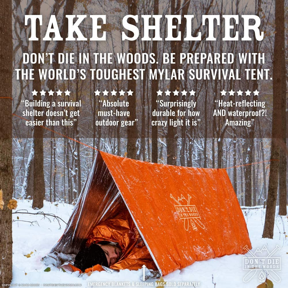 - Survival Tent - World'S Toughest Ultralight Emergency Shelter Tube Tent Made from Space Blanket Mylar