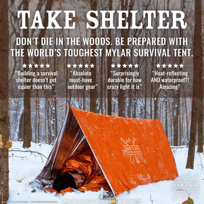 - Survival Tent - World'S Toughest Ultralight Emergency Shelter Tube Tent Made from Space Blanket Mylar
