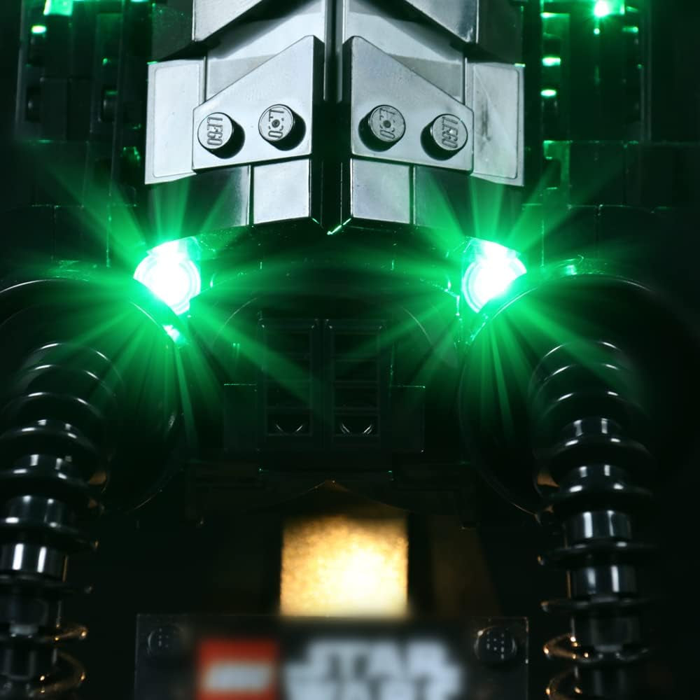 Voice Control Lighting Kit for Lego Tie Fighter Pilot 75274 Light Kit for Lego Tie Fighter Helmet Light Set Compatible with Lego 75274 (NOT Included the Lego Sets)