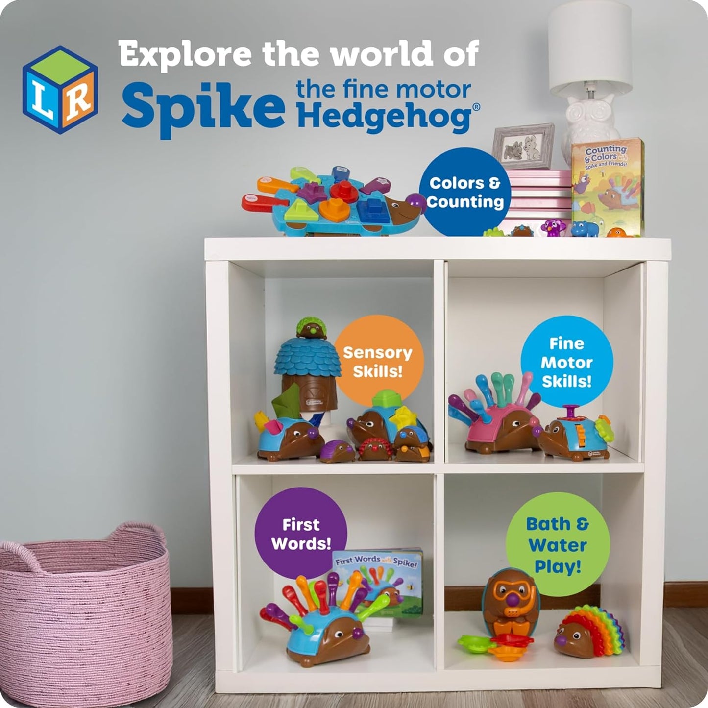 Spike the Fine Motor Hedgehog - Toddler Montessori Toys, Stacking Shape, Gifts for Boys and Girls, Sorting and Matching Skill Activities, Educational Games, Kindergarten