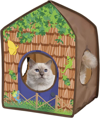 Safari Jungle Collapsible Cat Toy Collection, House